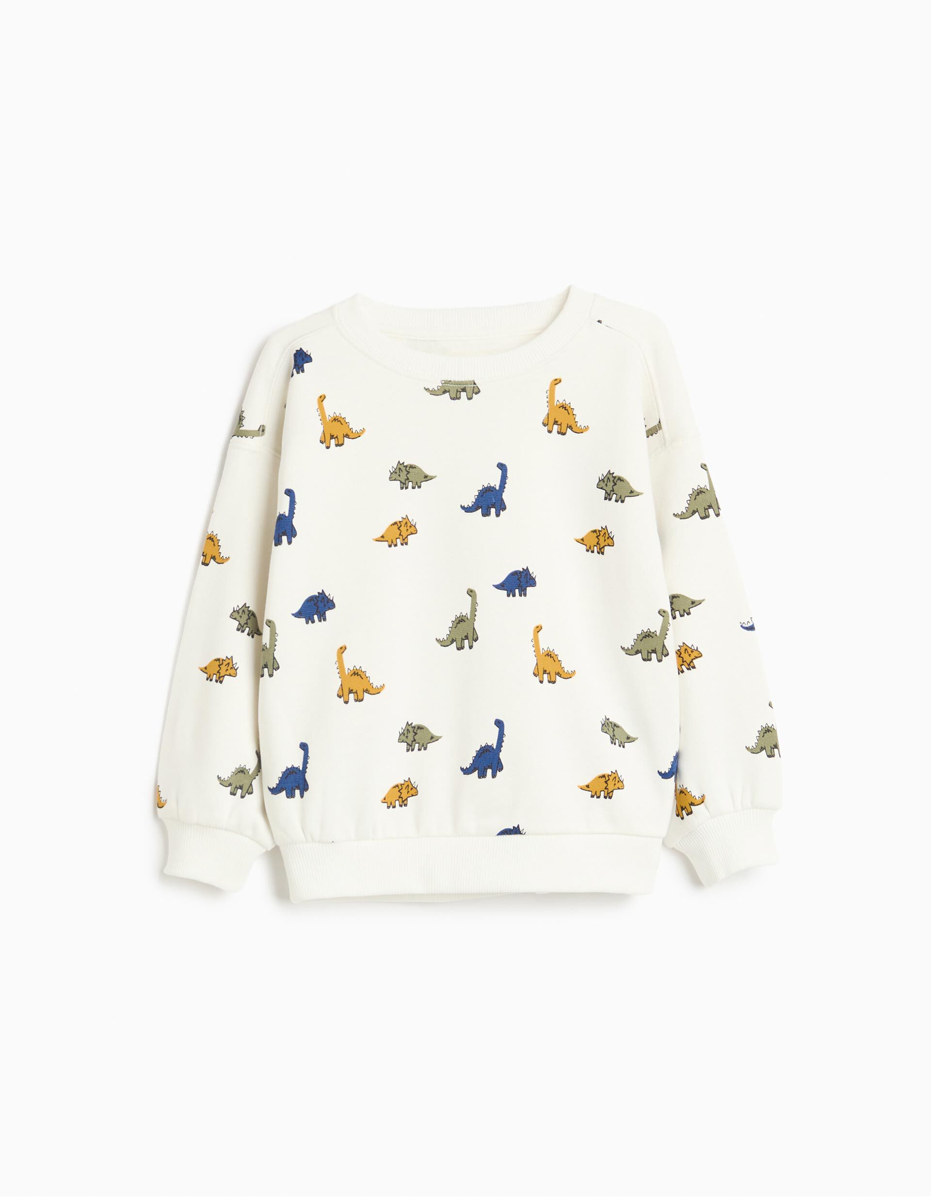 Comprar Online Sweatshirt Estampada, Menino, Branco