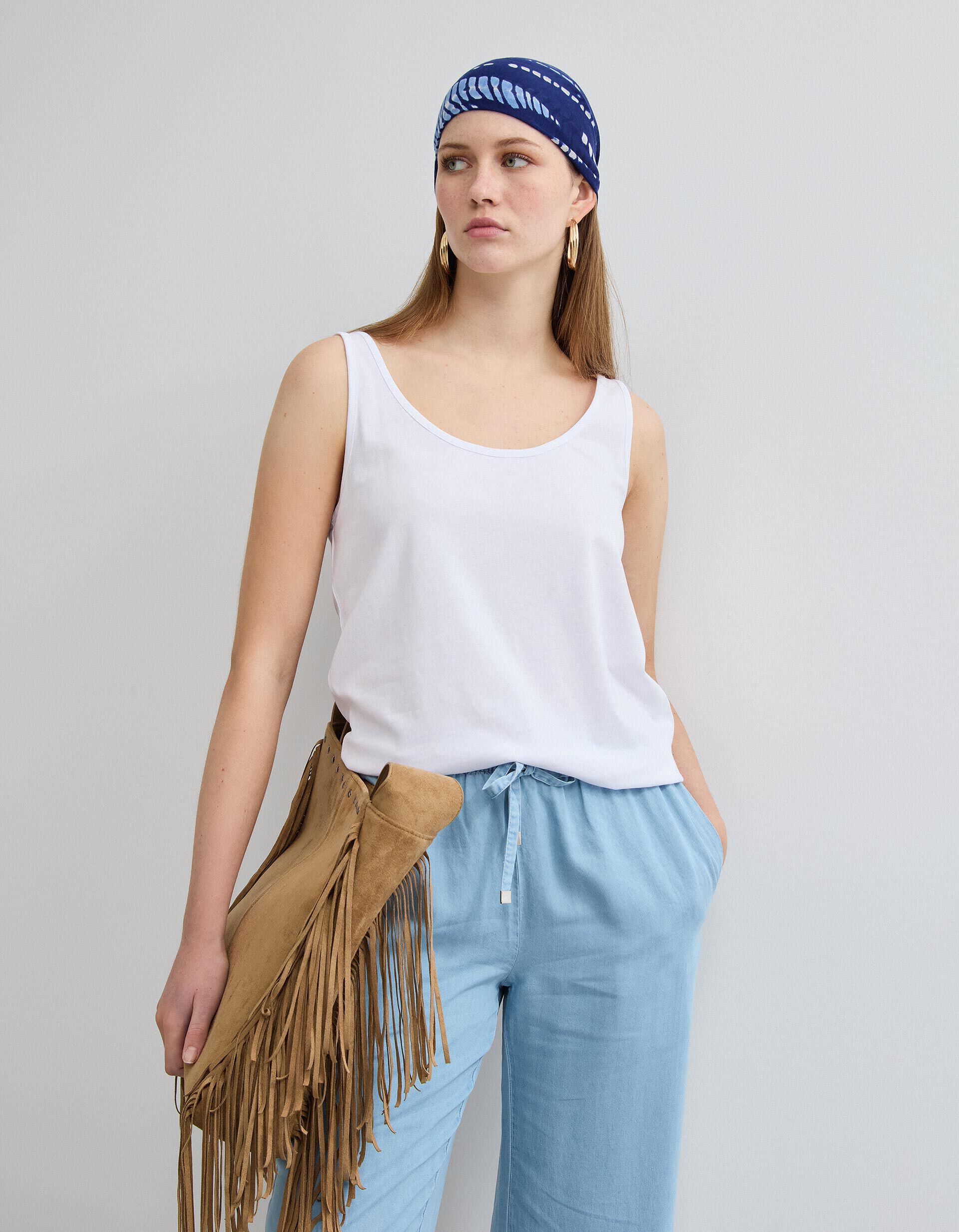 Comprar Online Top, Mulher, Branco