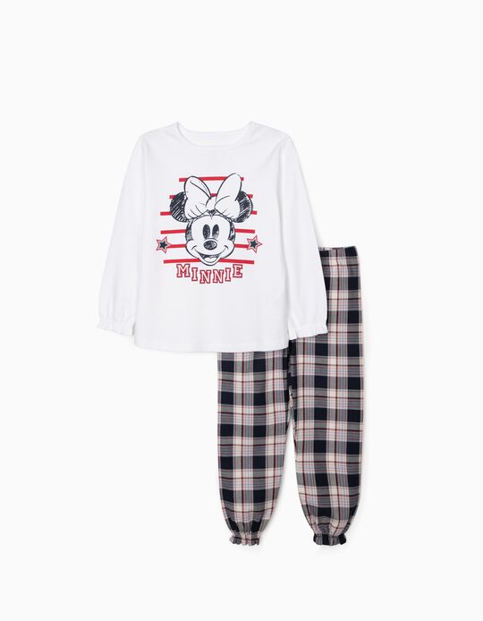 Pijama para Menina 'Minnie', Branco/Vermelho/Azul