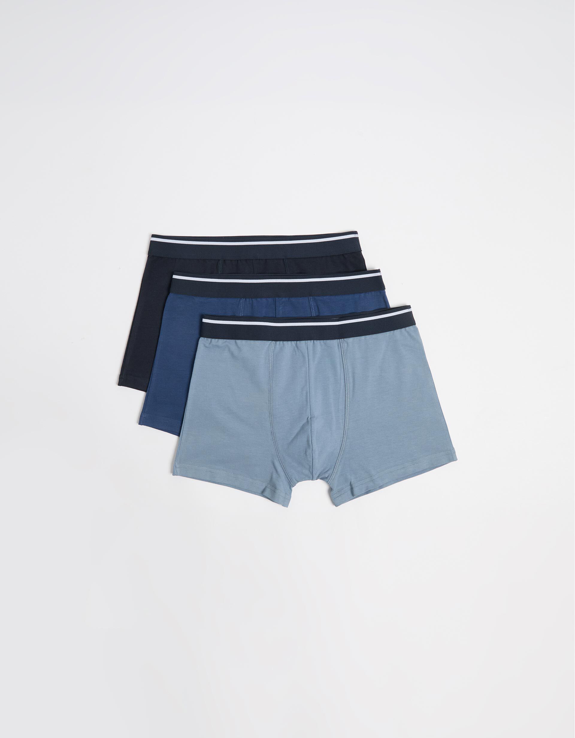 Comprar Online Pack 3 Boxers, Homem, Azul
