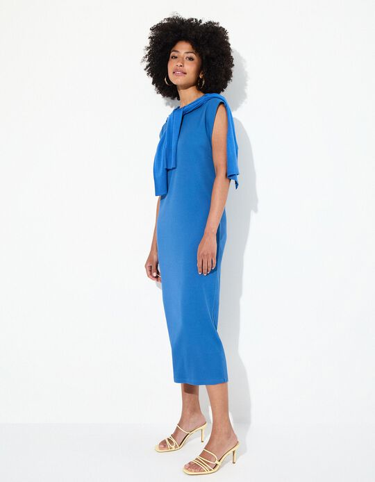 Comprar Online Vestido Comprido, Mulher, Azul