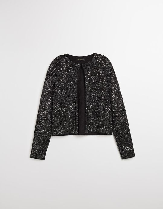 Comprar Online Casaco com Lantejoulas, Mulher, Preto