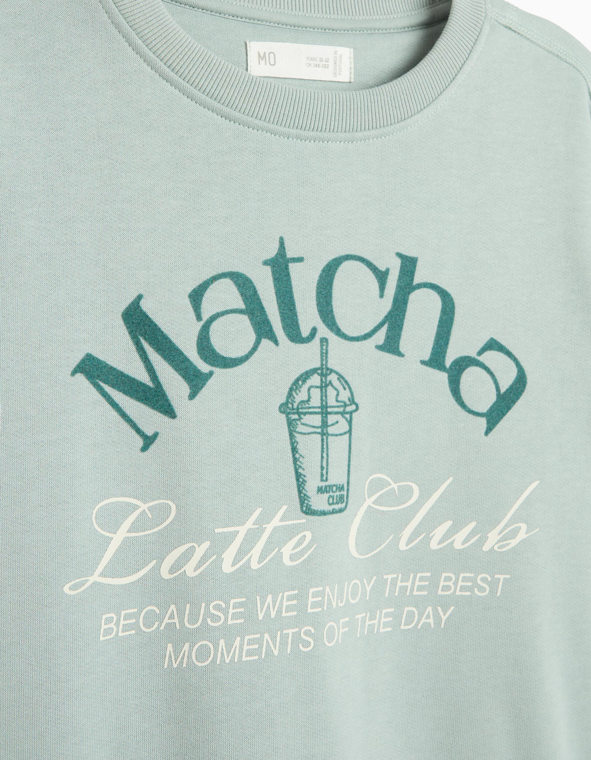 Comprar Online Sweatshirt Estampada, Menina, Verde &Aacute;gua