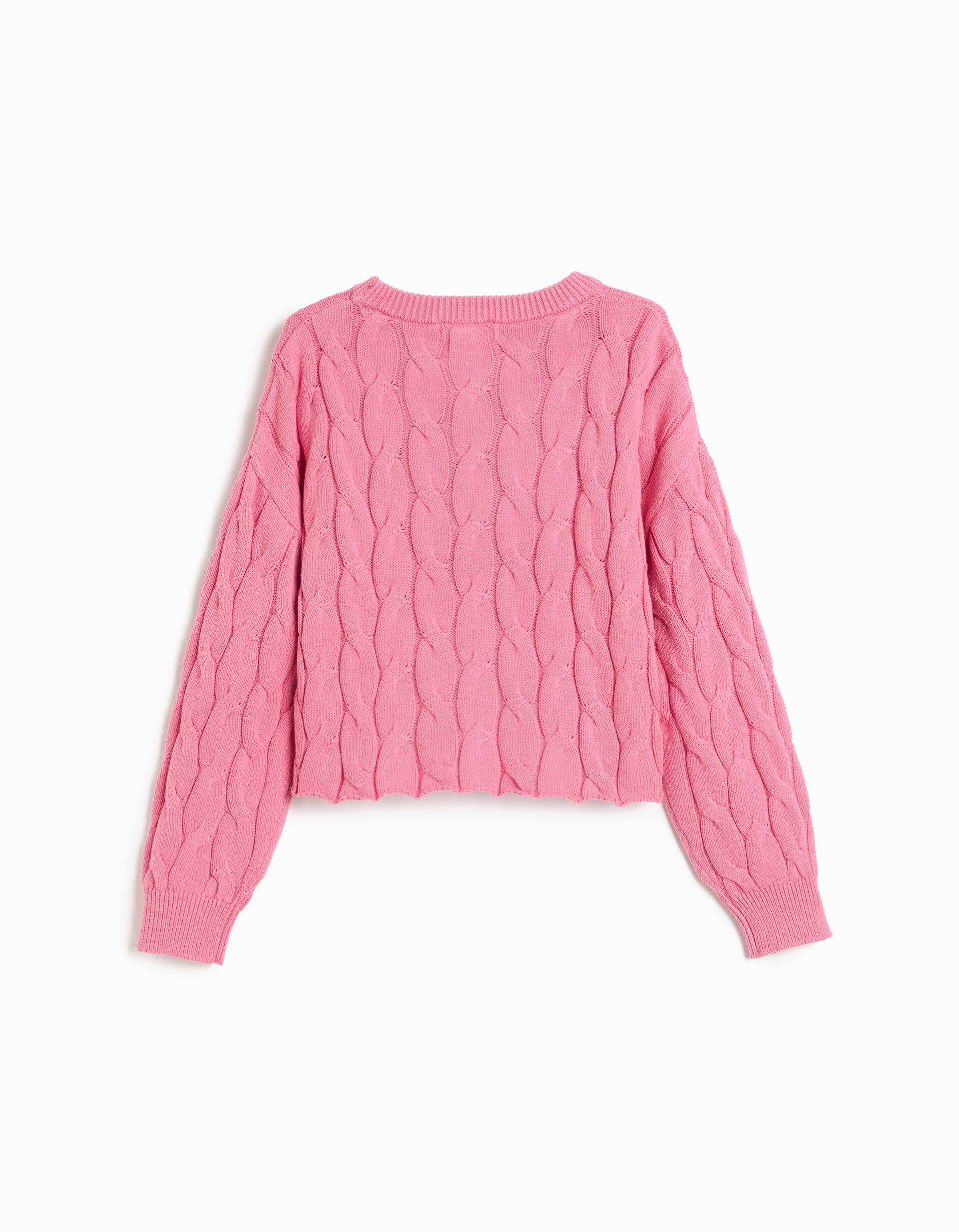 Comprar Online Camisola De Malha, Menina, Rosa