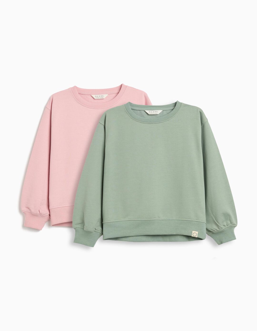 Pack 2 Sweatshirts de Felpa, Menina, Multicor