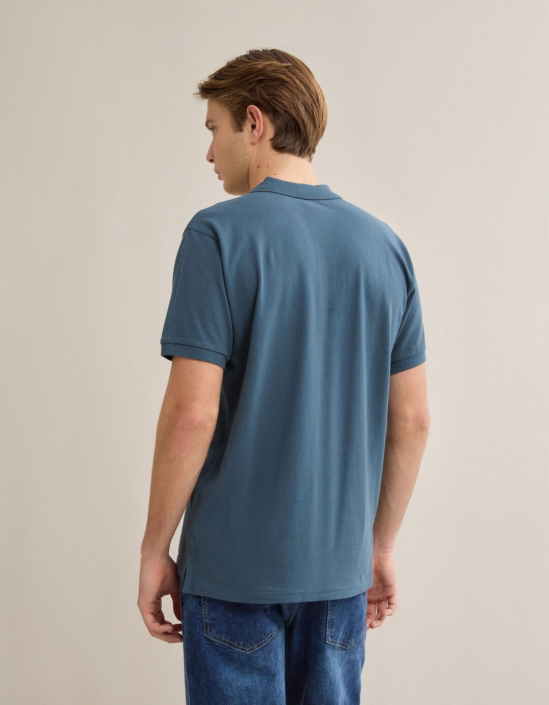 Polo Piquet, Homem, Azul