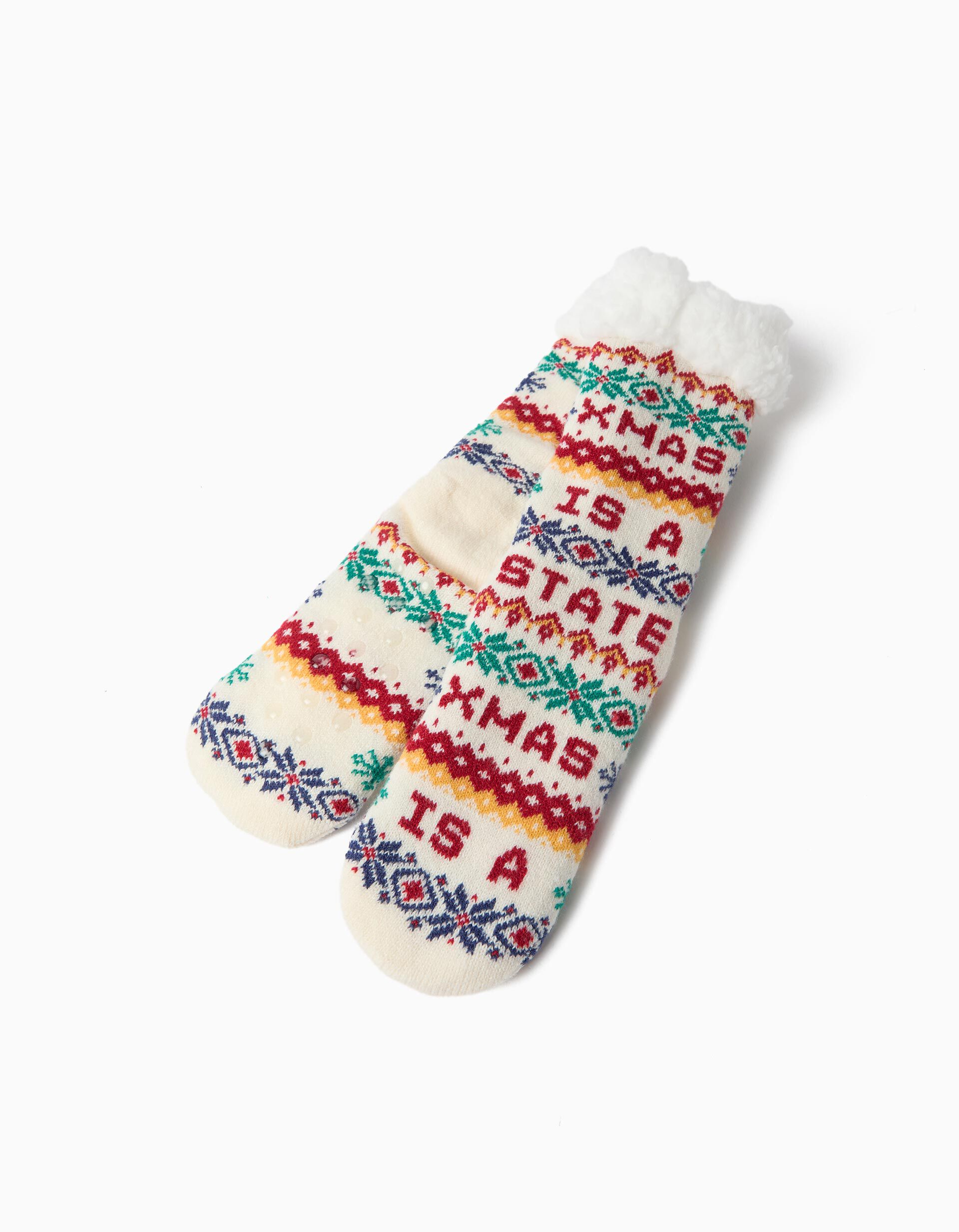Comprar Online Par De Meias De Natal, Menino, Branco