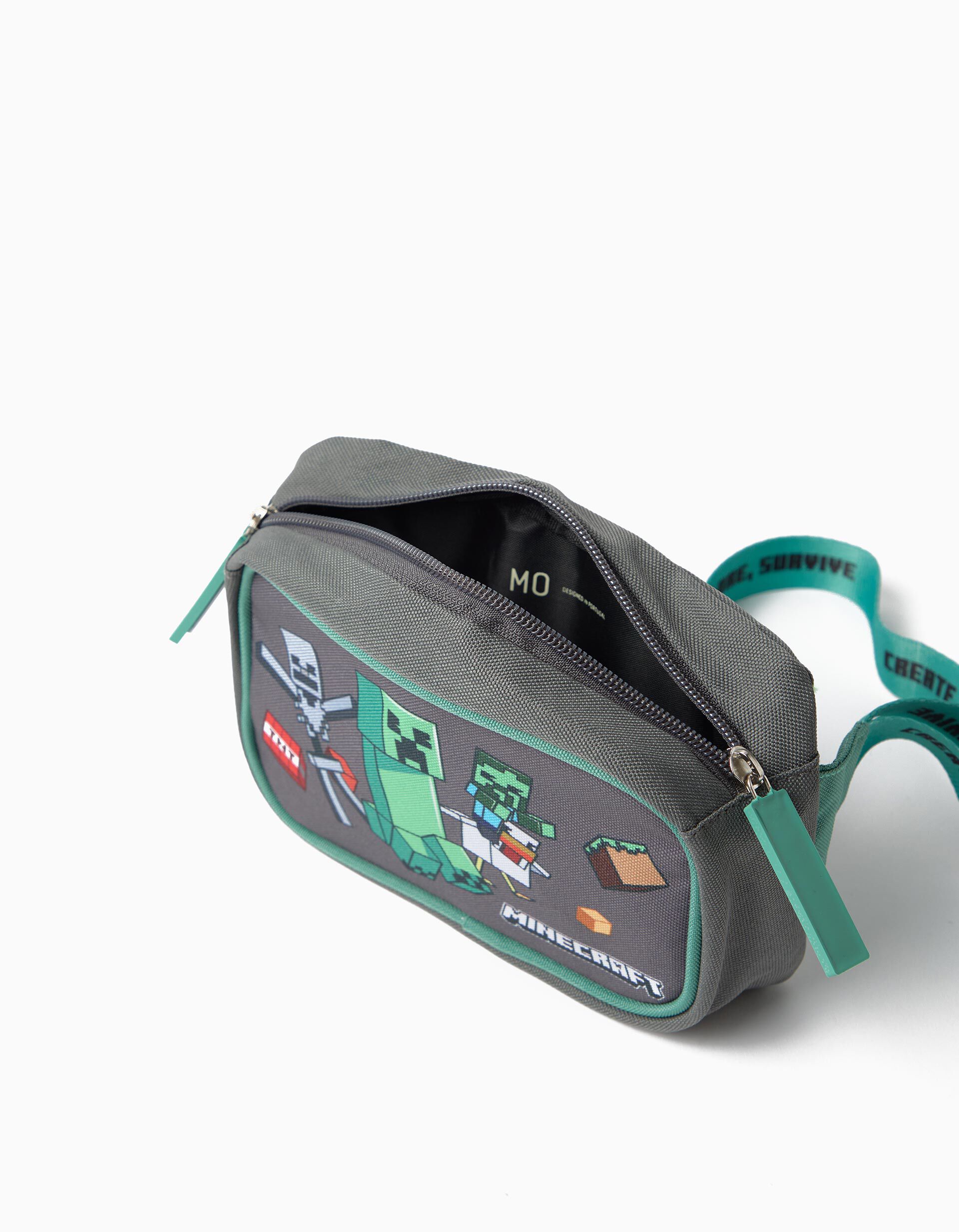 Comprar Online Bolsa De Cintura 'Minecraft', Menino, Cinzento Escuro