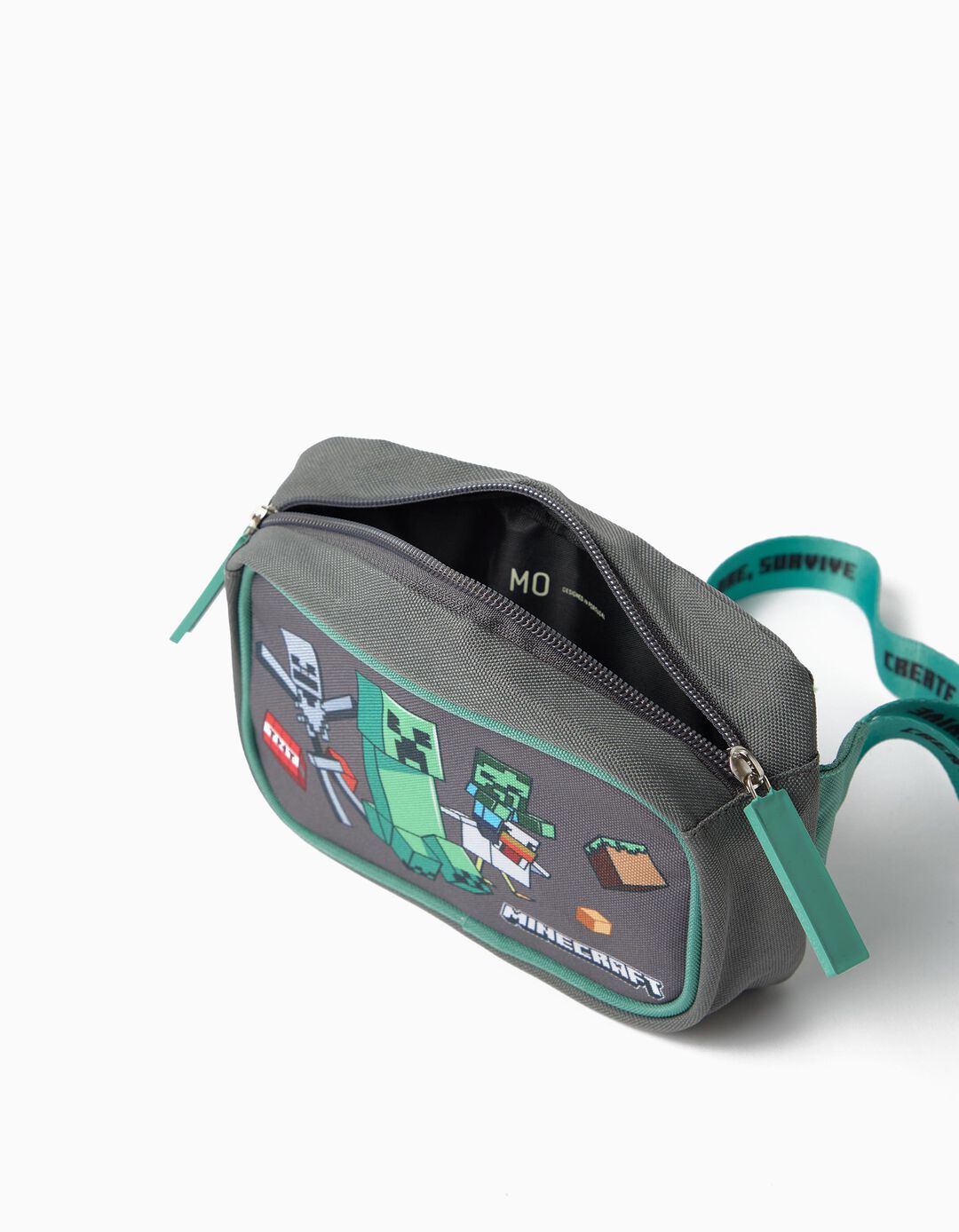 Bolsa De Cintura 'Minecraft', Menino, Cinzento Escuro