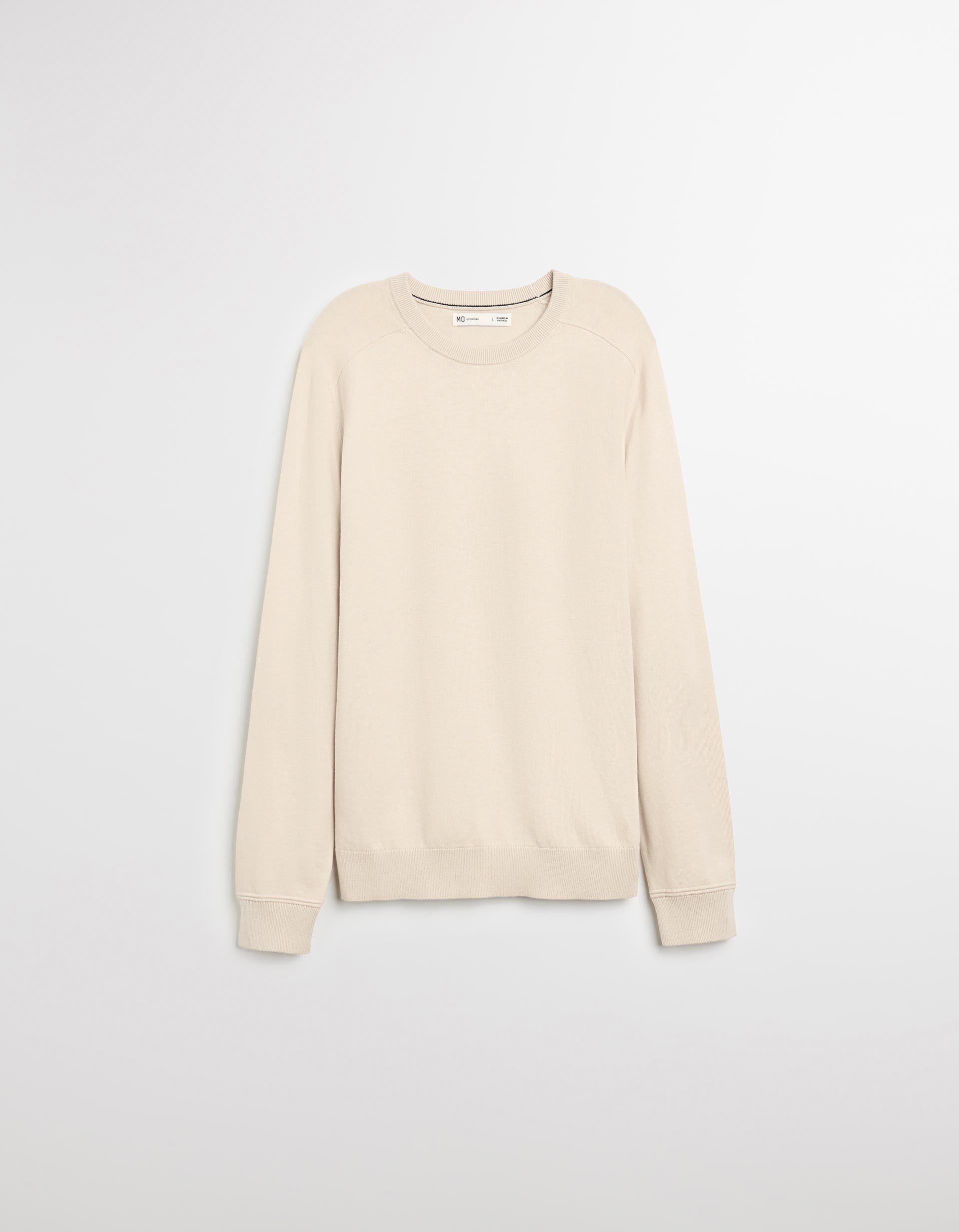 Comprar Online Camisola com Caxemira, Homem, Bege Claro