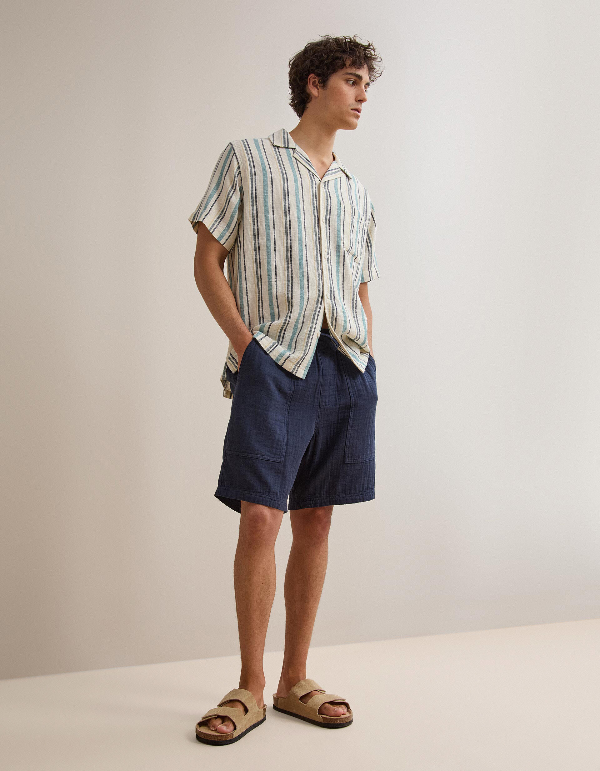 Comprar Online Cal&ccedil;&otilde;es, Homem, Azul Escuro