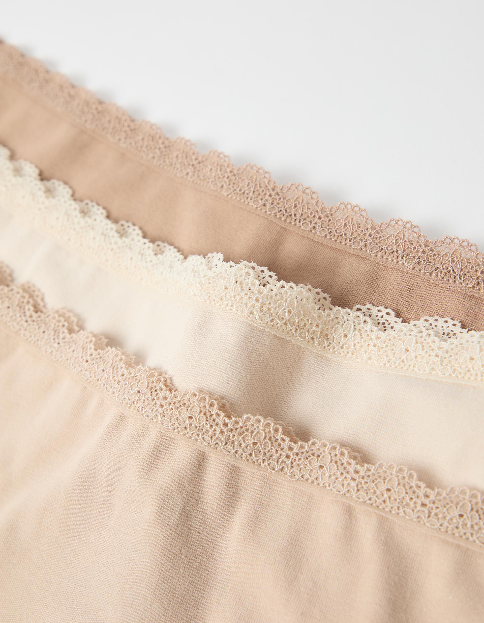 Comprar Online Pack 5 Cuecas Brasileiras, Mulher, Bege Claro