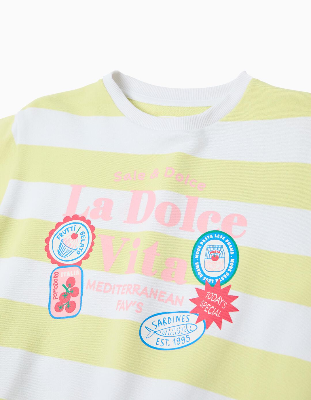 Sweatshirt, Menina, Amarelo Claro