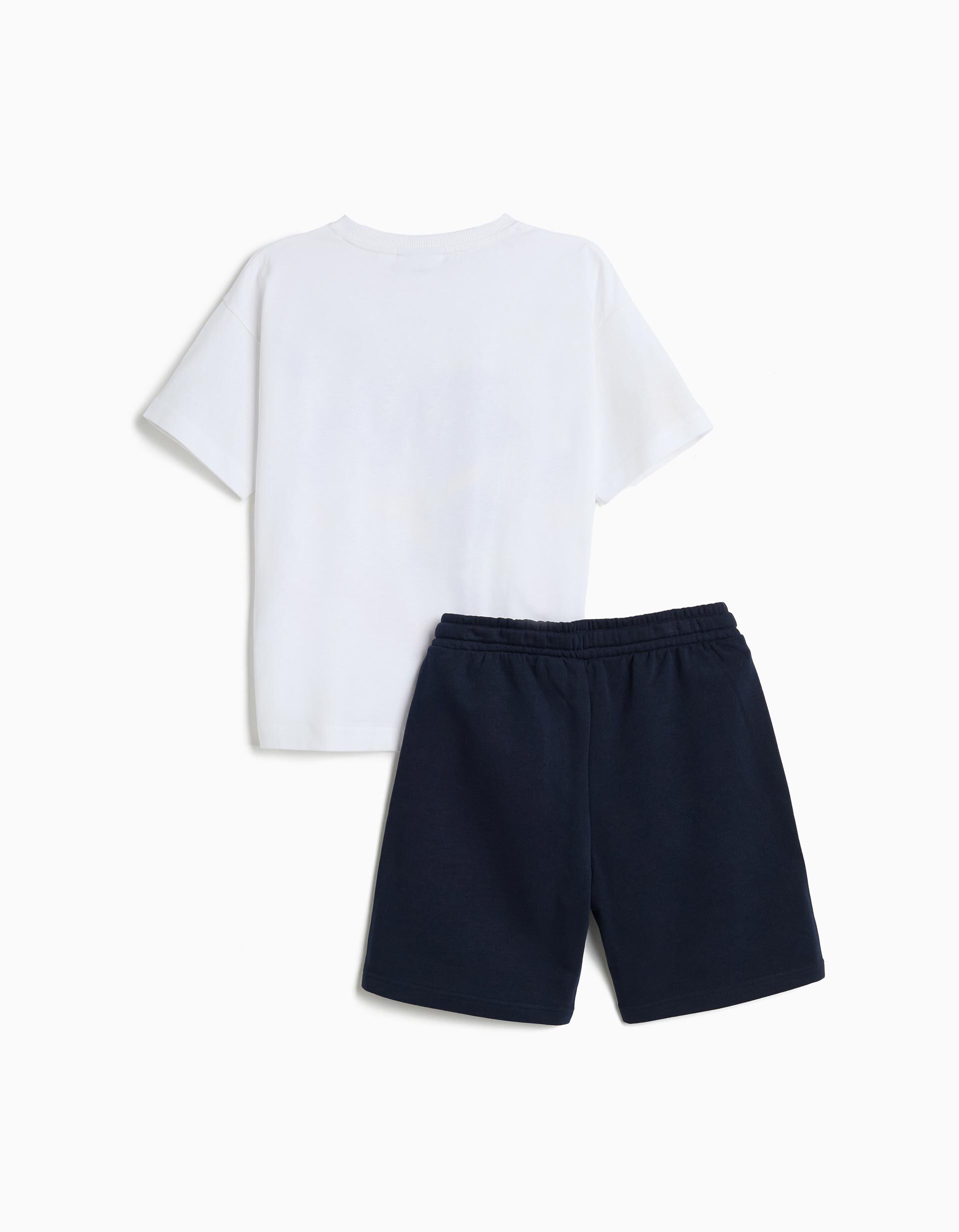 Comprar Online Conjunto T-shirt e Cal&ccedil;&otilde;es 'Sonic', Menino, Azul Escuro