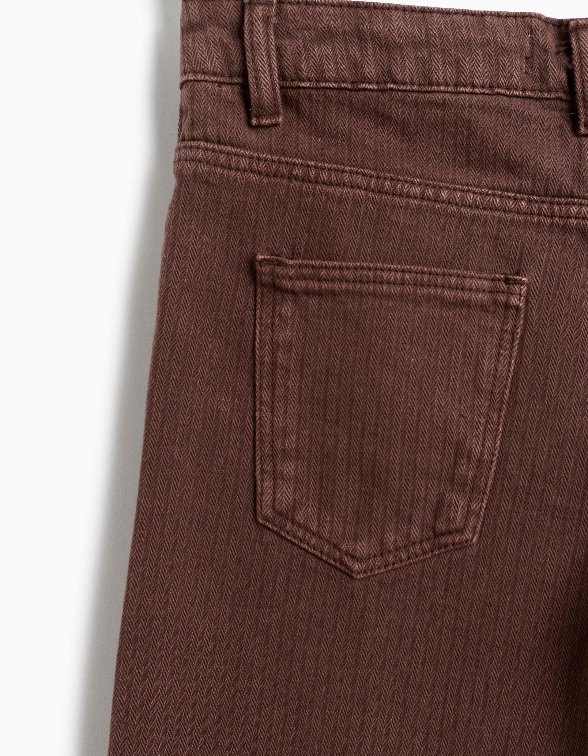 Comprar Online Cal&ccedil;as De Ganga Wide Leg Espiga, Menina, Castanho