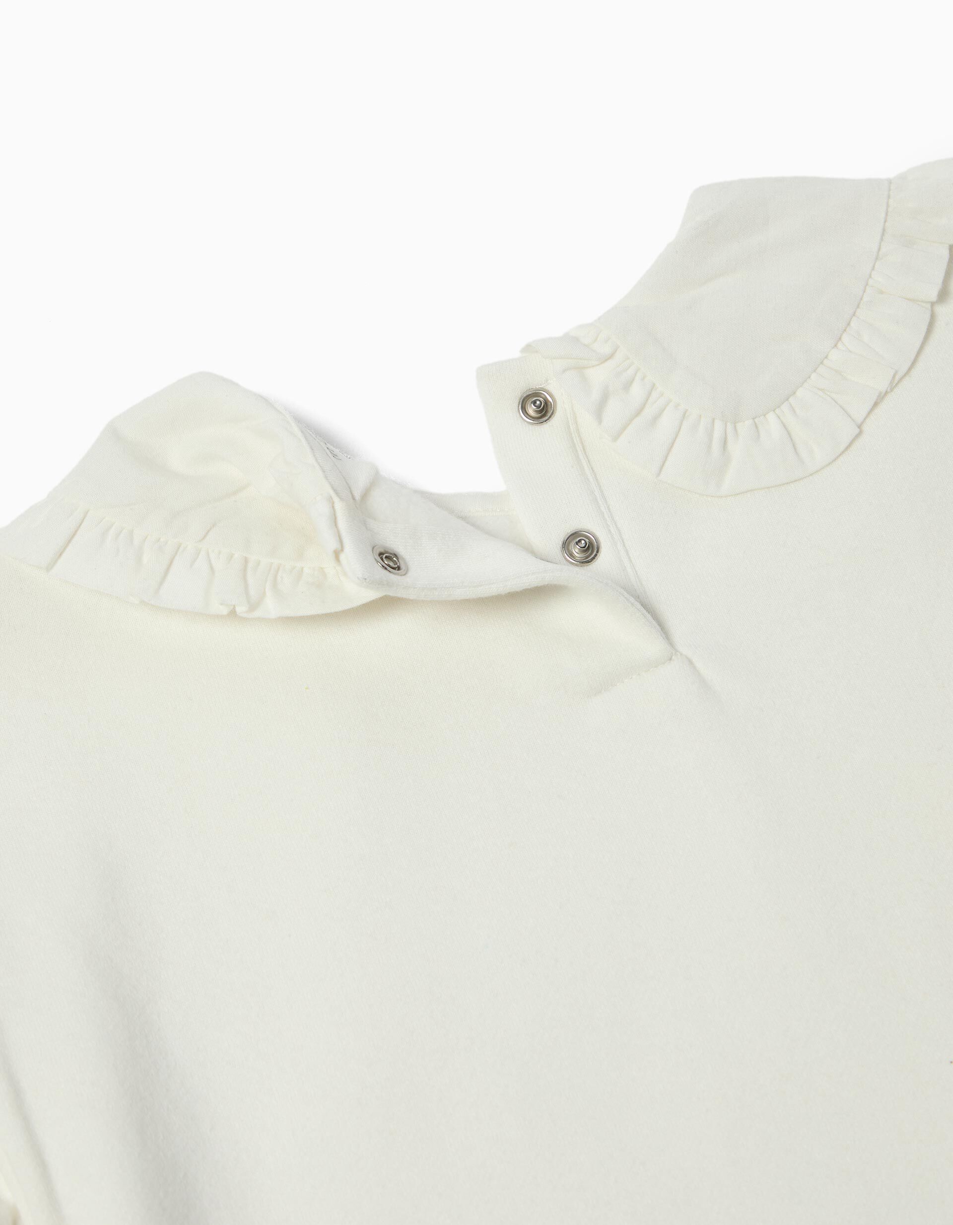 Comprar Online Sweatshirt com Gola, Menina, Branco 