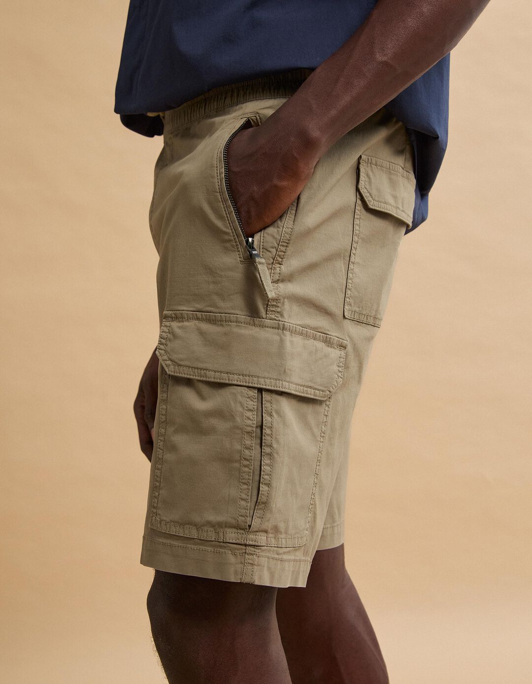 Cal&ccedil;&otilde;es Cargo, Homem, Bege Escuro