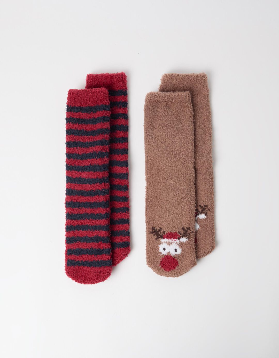 Pack 2 Pares De Meias Natal, Homem, Castanho