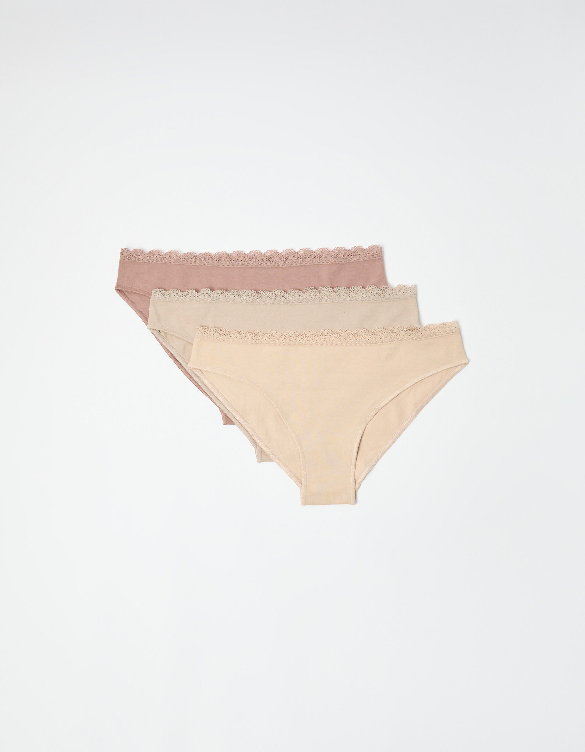 Comprar Online Pack 3 Cuecas, Mulher, Bege Claro 