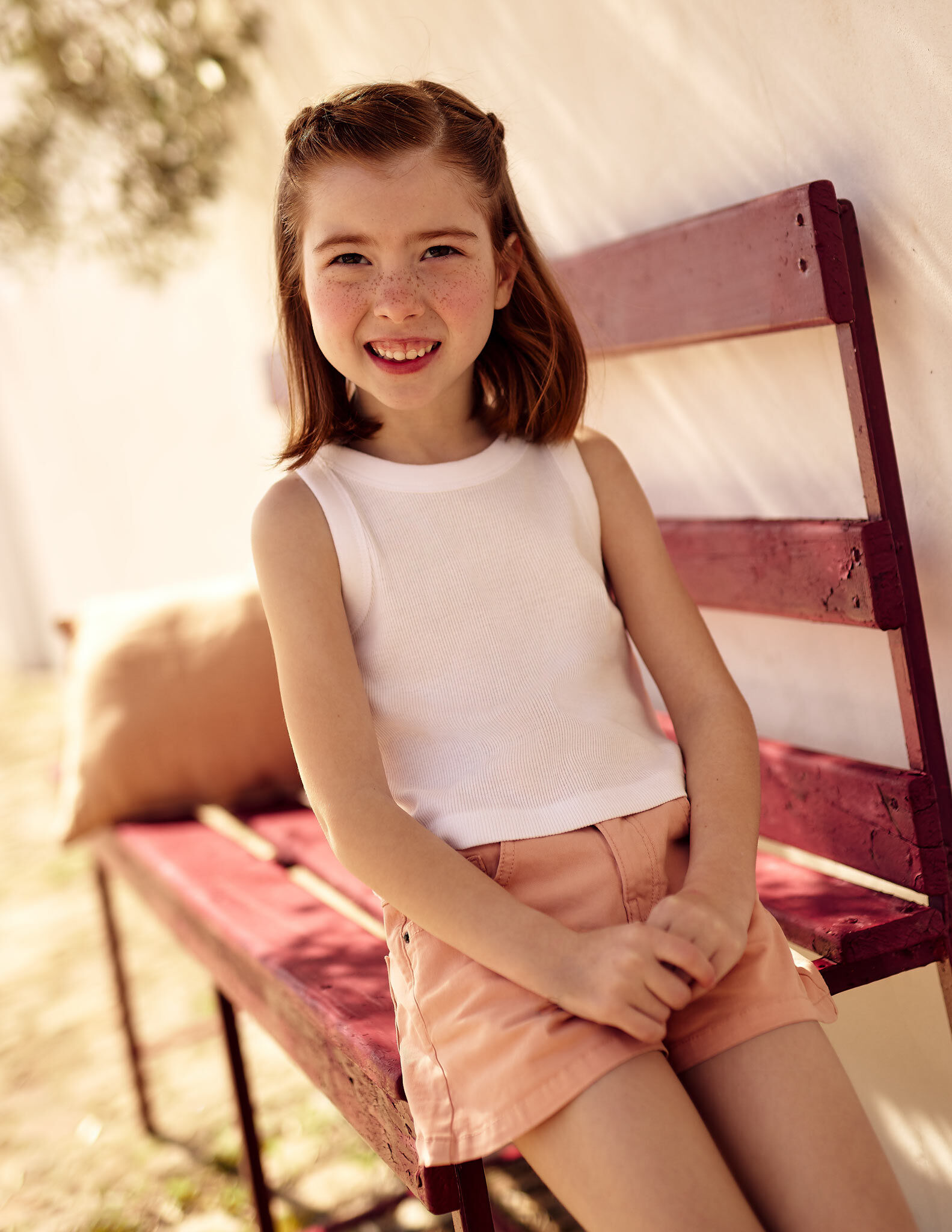 Comprar Online Ribbed Tank Top, Girl, White