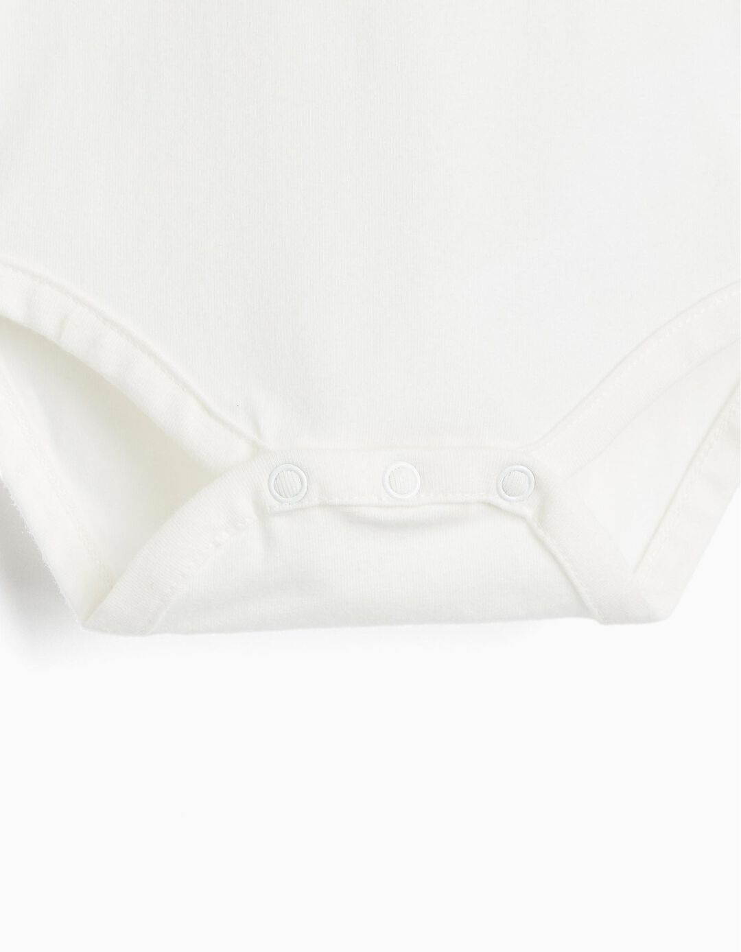 Body De Manga Comprida, Rec&eacute;m-Nascido, Branco
