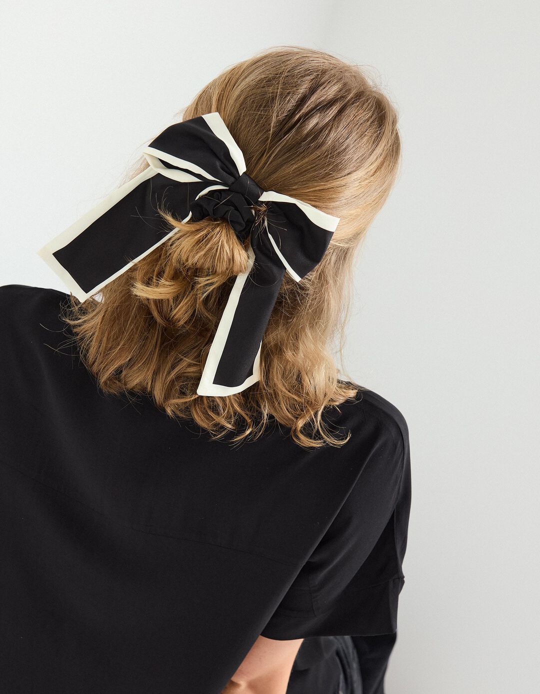 Elástico de Cabelo Laço, Mulher, Preto