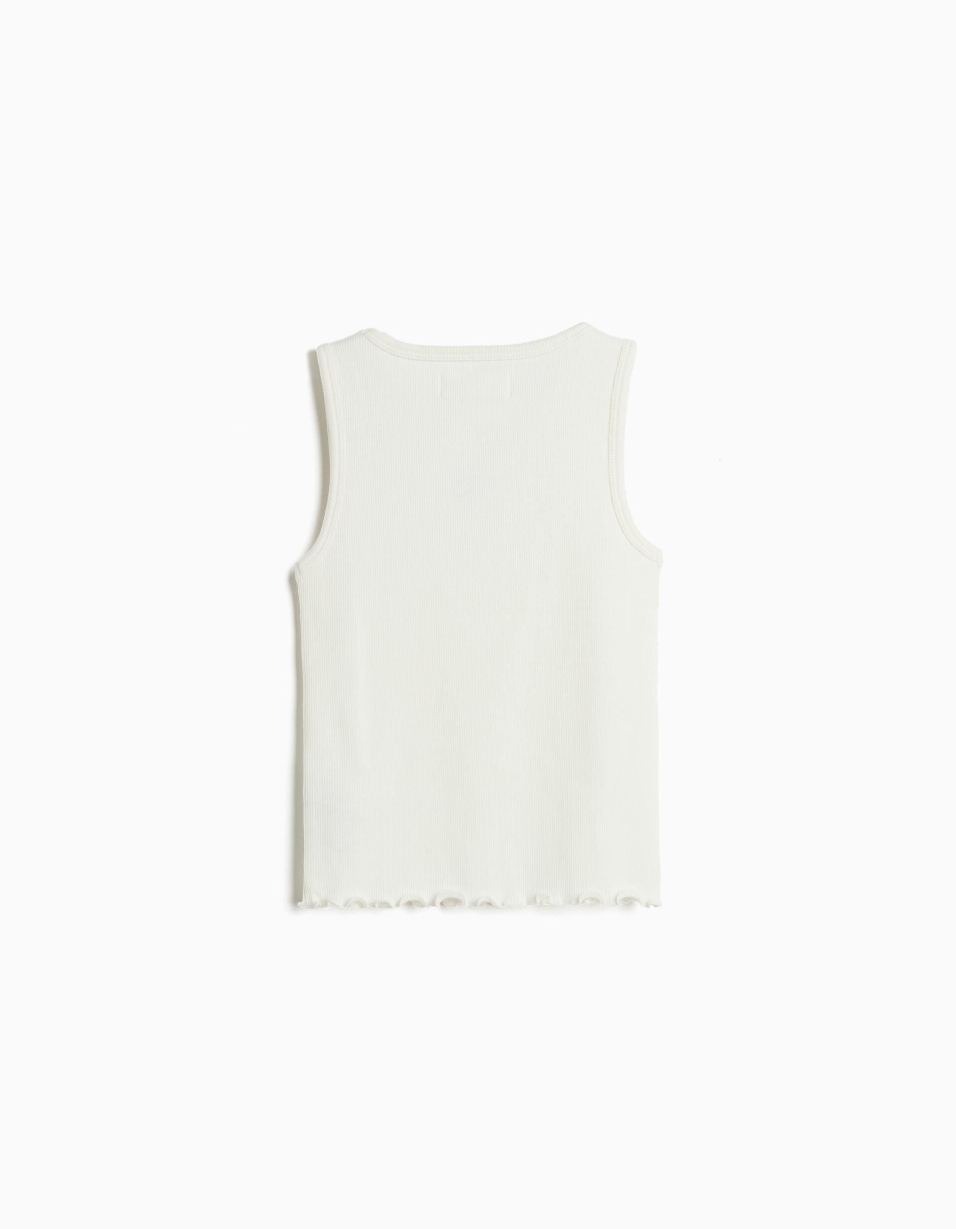 Comprar Online Top Canelado, Menina, Branco