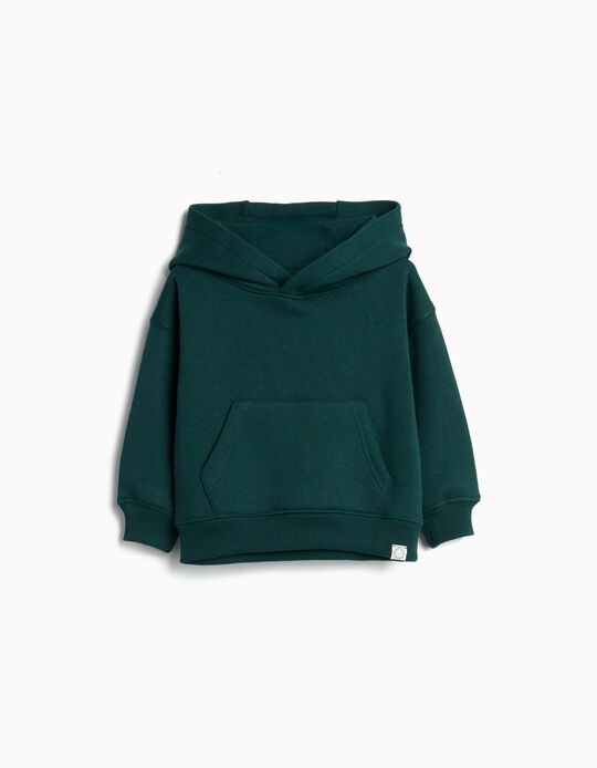 Comprar Online Sweatshirt com Capuz, Menino, Verde Escuro