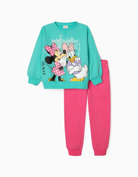 Tracksuit for Girls 'Minnie in Japan', Aqua Green/Pink