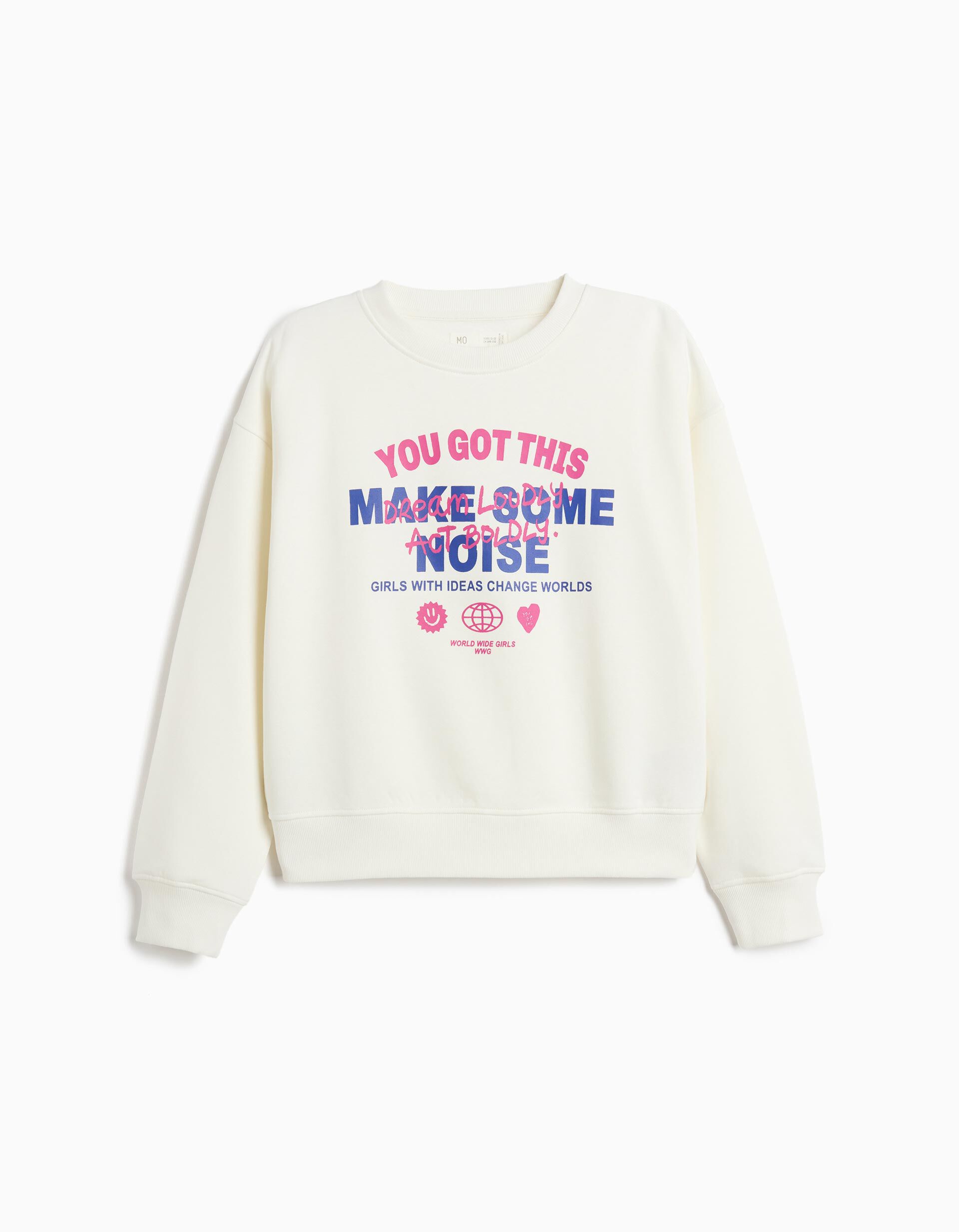 Comprar Online Sweatshirt De Felpa, Menina, Branco