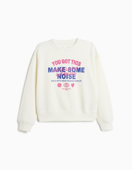 Comprar Online Sweatshirt De Felpa, Menina, Branco