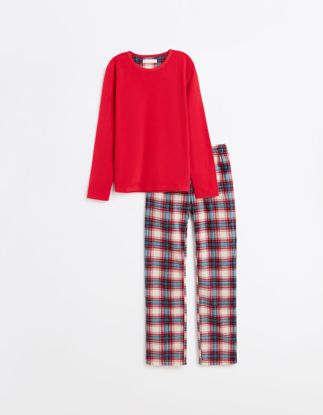 Pijama Polar De Natal, Homem, Vermelho Escuro