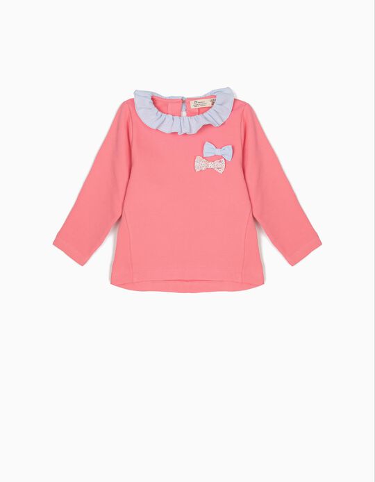 Sweatshirt Rosa com Lacinhos