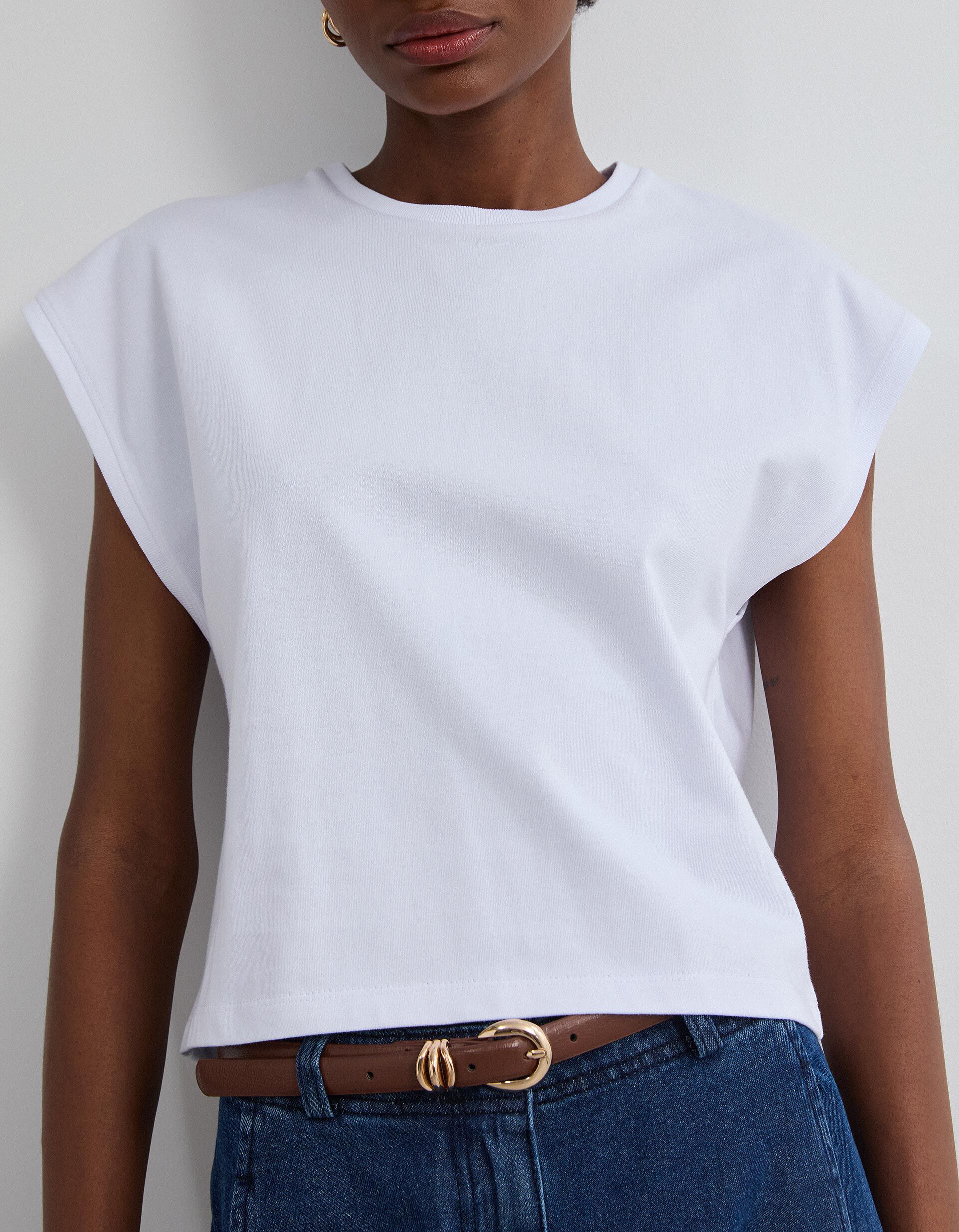 Comprar Online T-shirt Cropped, Mulher, Branco