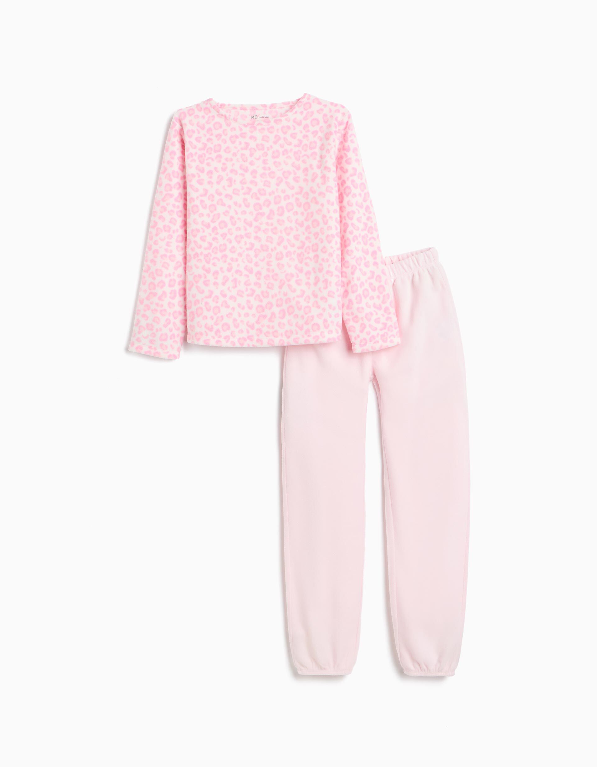 Comprar Online Pijama Polar Animal Print, Menina, Rosa