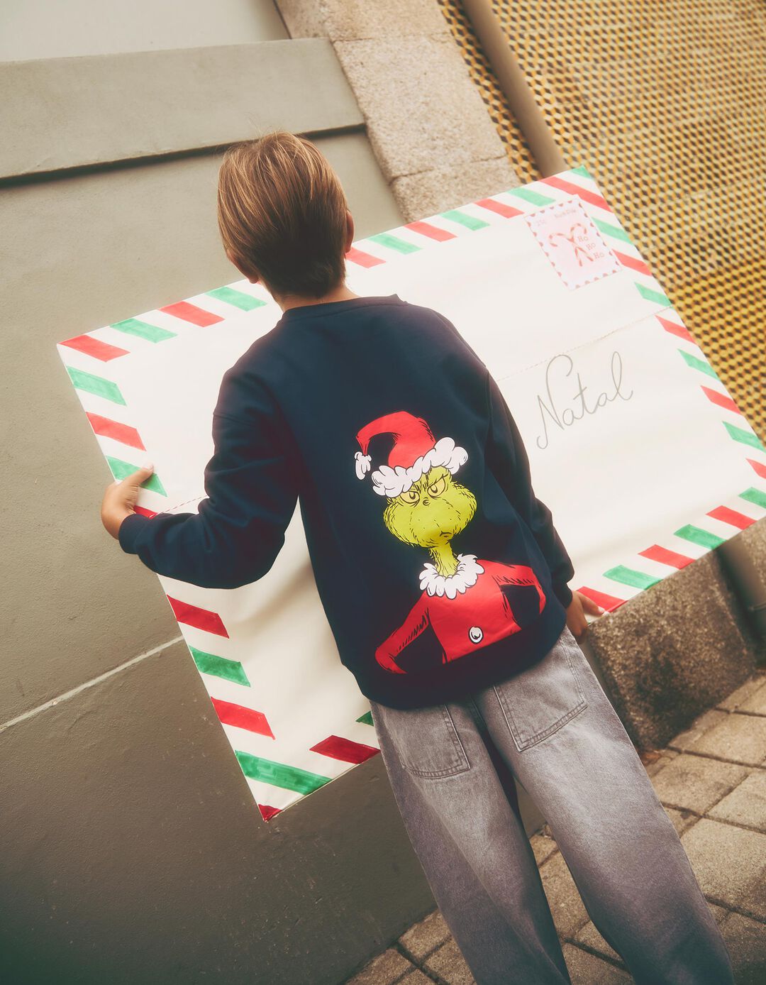 Sweatshirt 'Grinch' ©Disney, Menino, Azul Escuro 