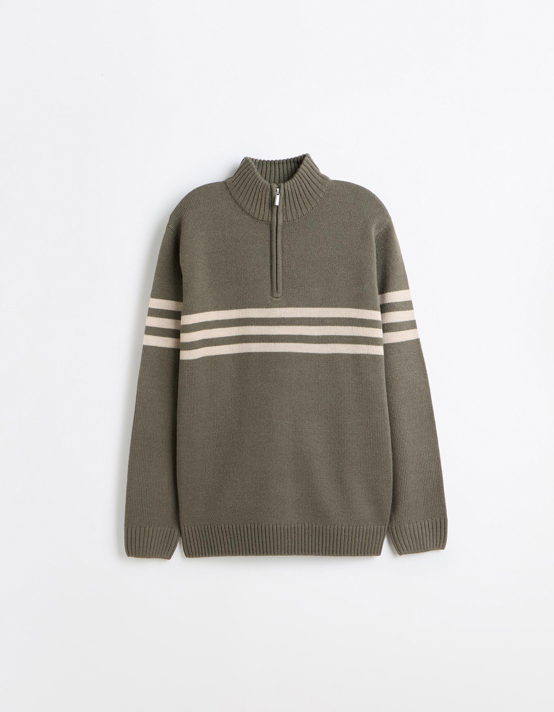 Comprar Online Sweater De Gola Alta, Homem, Verde Escuro