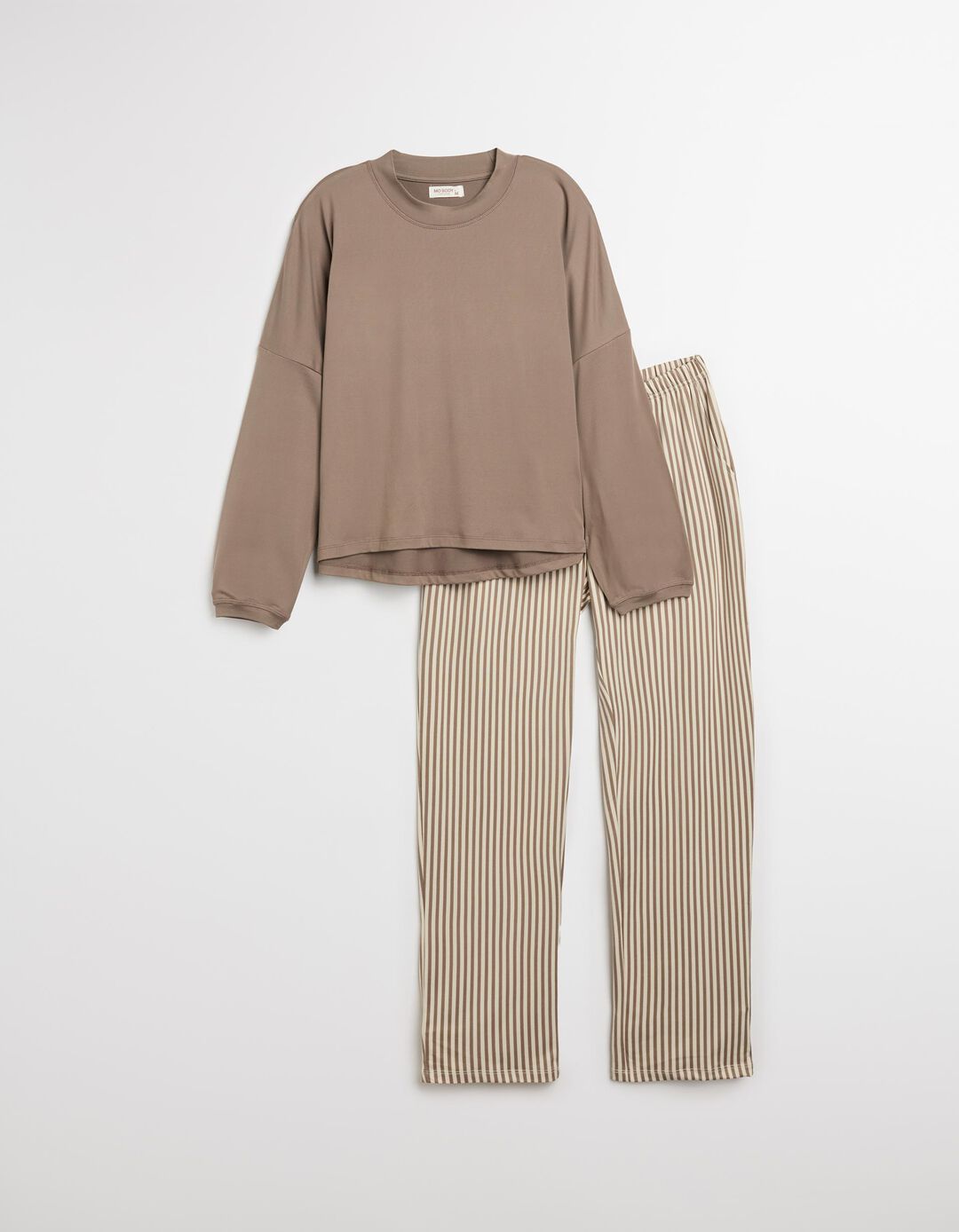 Pijama Riscas, Mulher, Cinzento