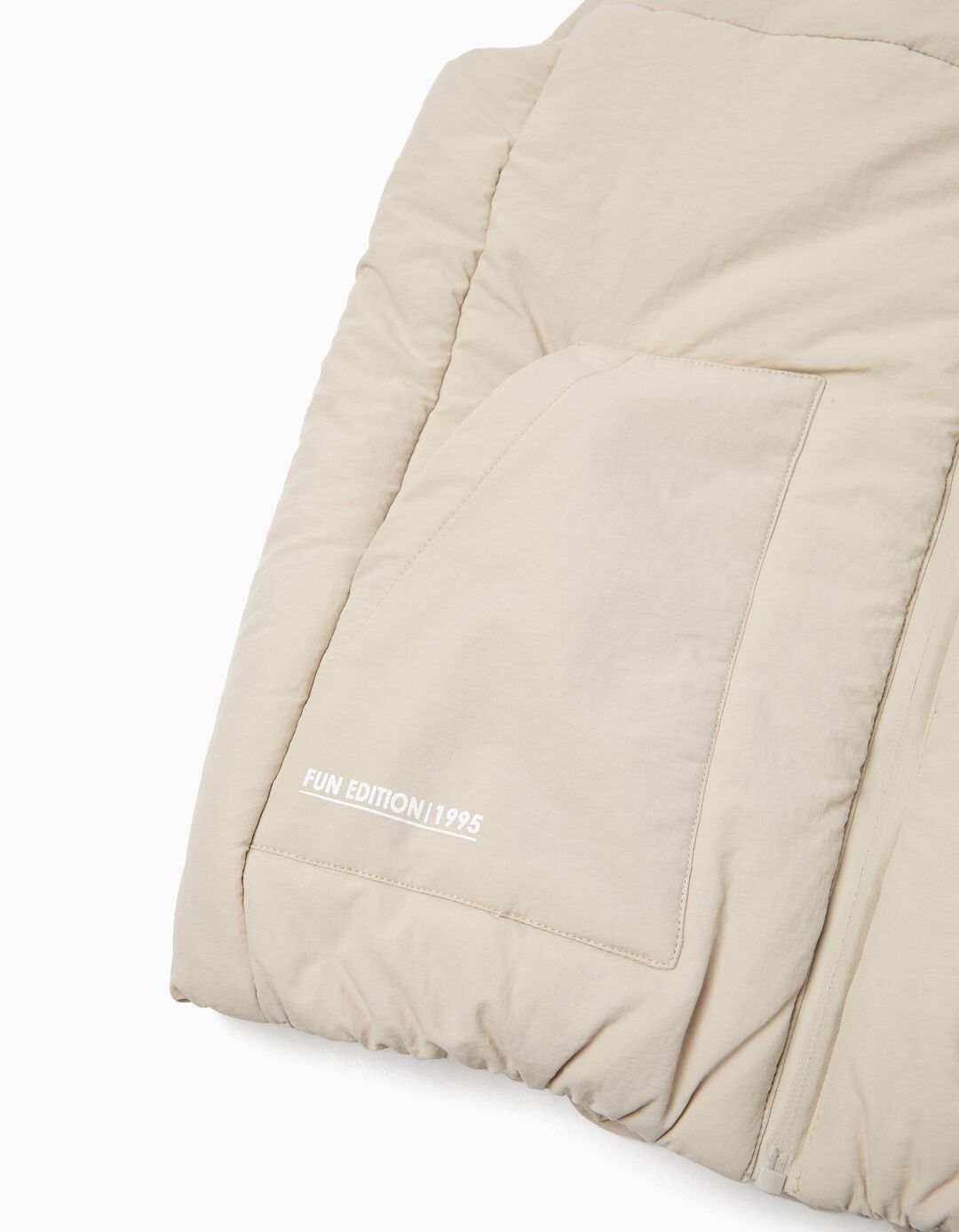 Colete, Menino, Bege Claro