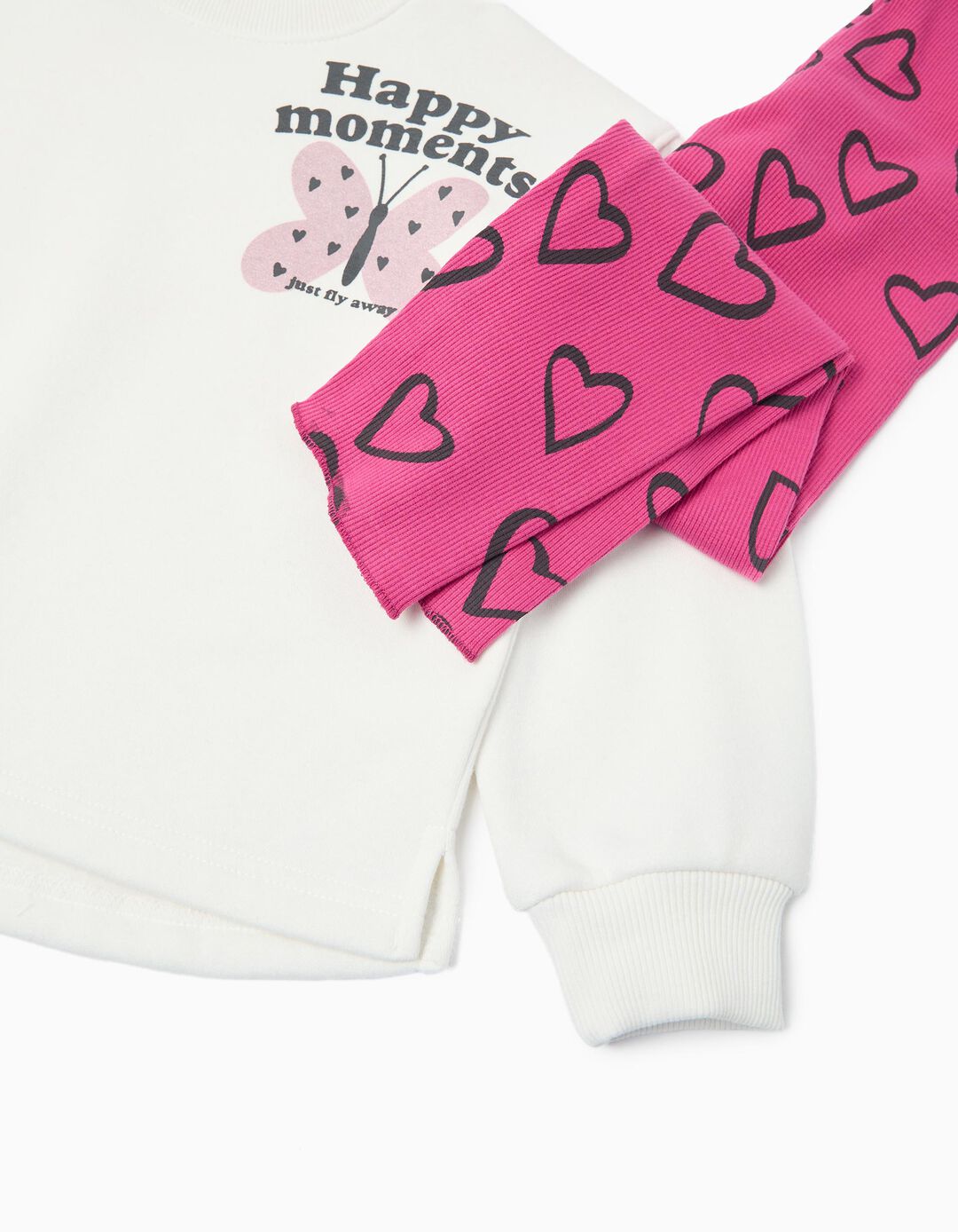 Conjunto de Jogging, Menina, Branco