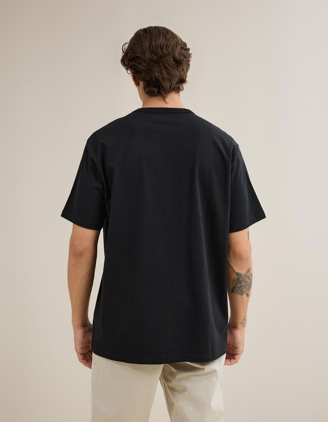 T-shirt Jersey, Homem, Preto