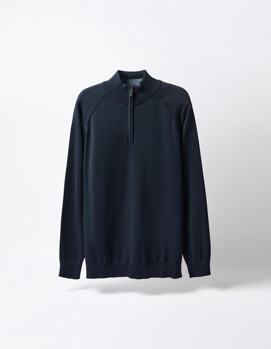 Comprar Online Camisola de Malha, Homem, Azul Escuro