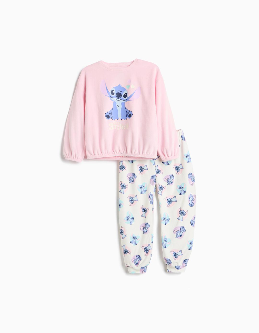 Pijama De Veludo 'Stitch' &copy;Disney, Menina, Rosa