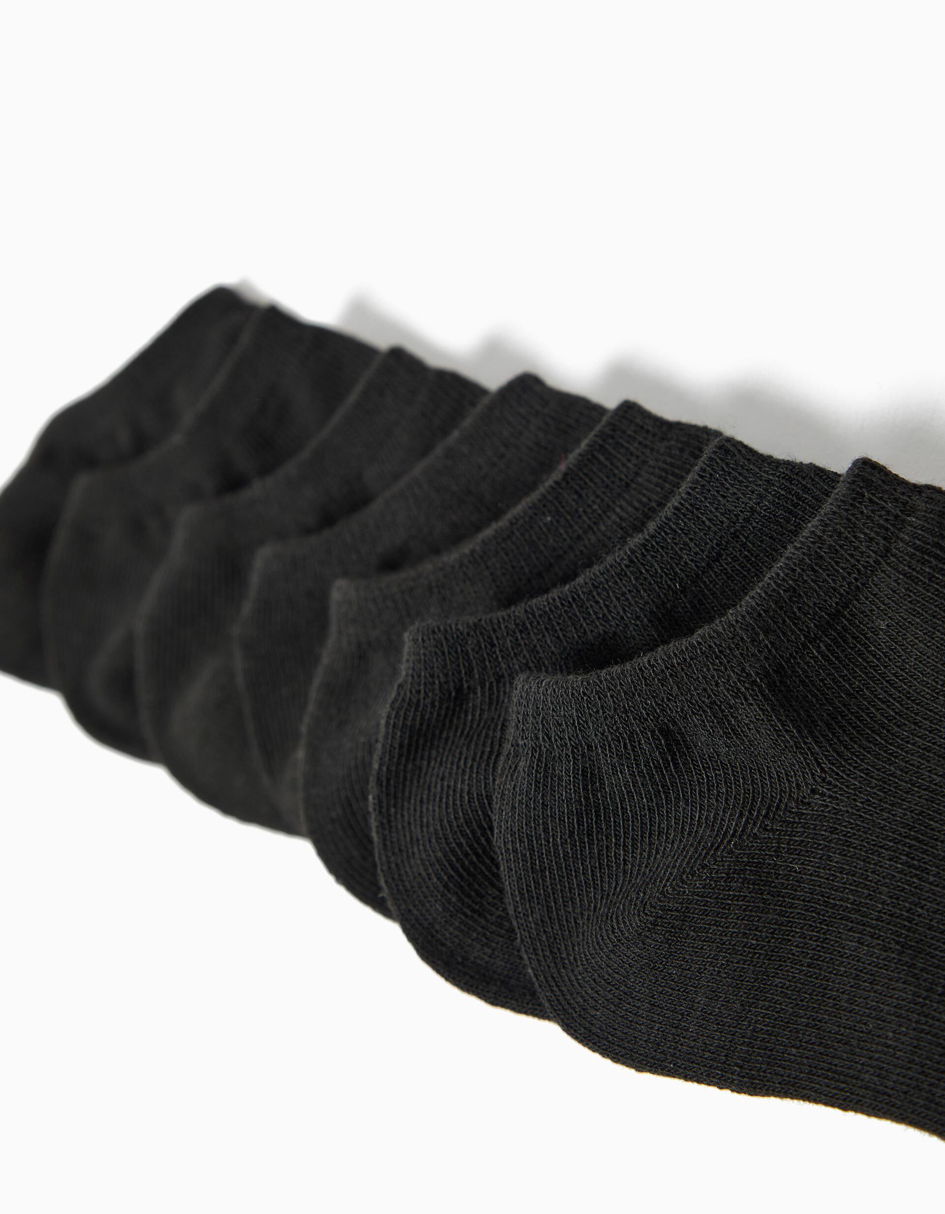 Comprar Online Pack 7 Pares de Meias Tornozelo, Crian&ccedil;a, Preto