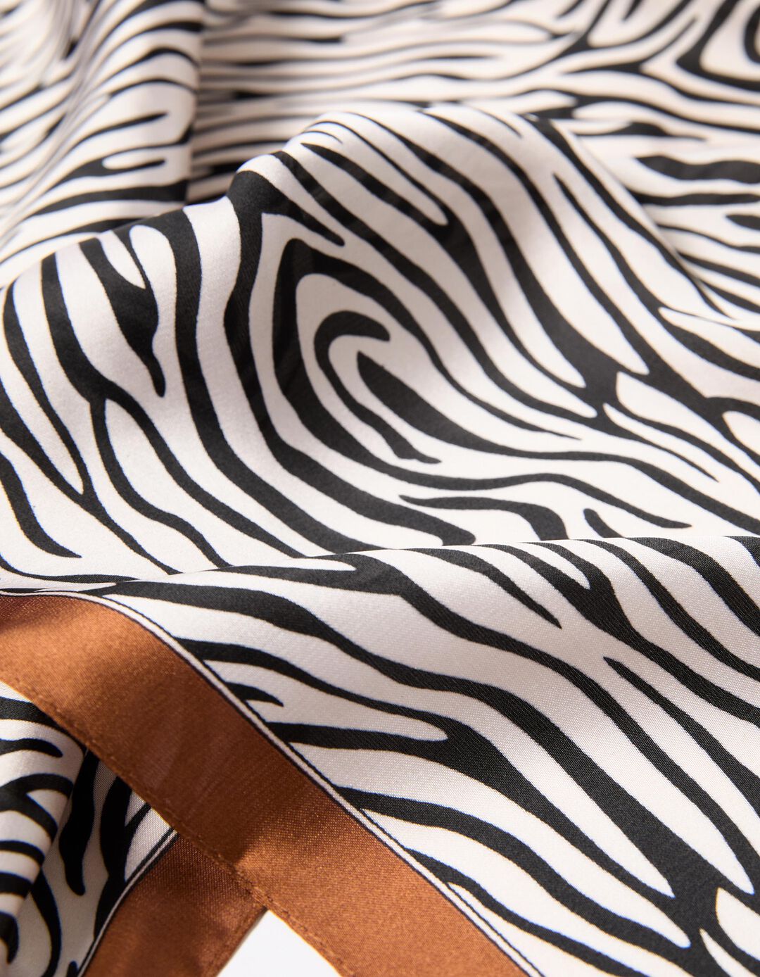 Lenço Zebra, Mulher, Castanho