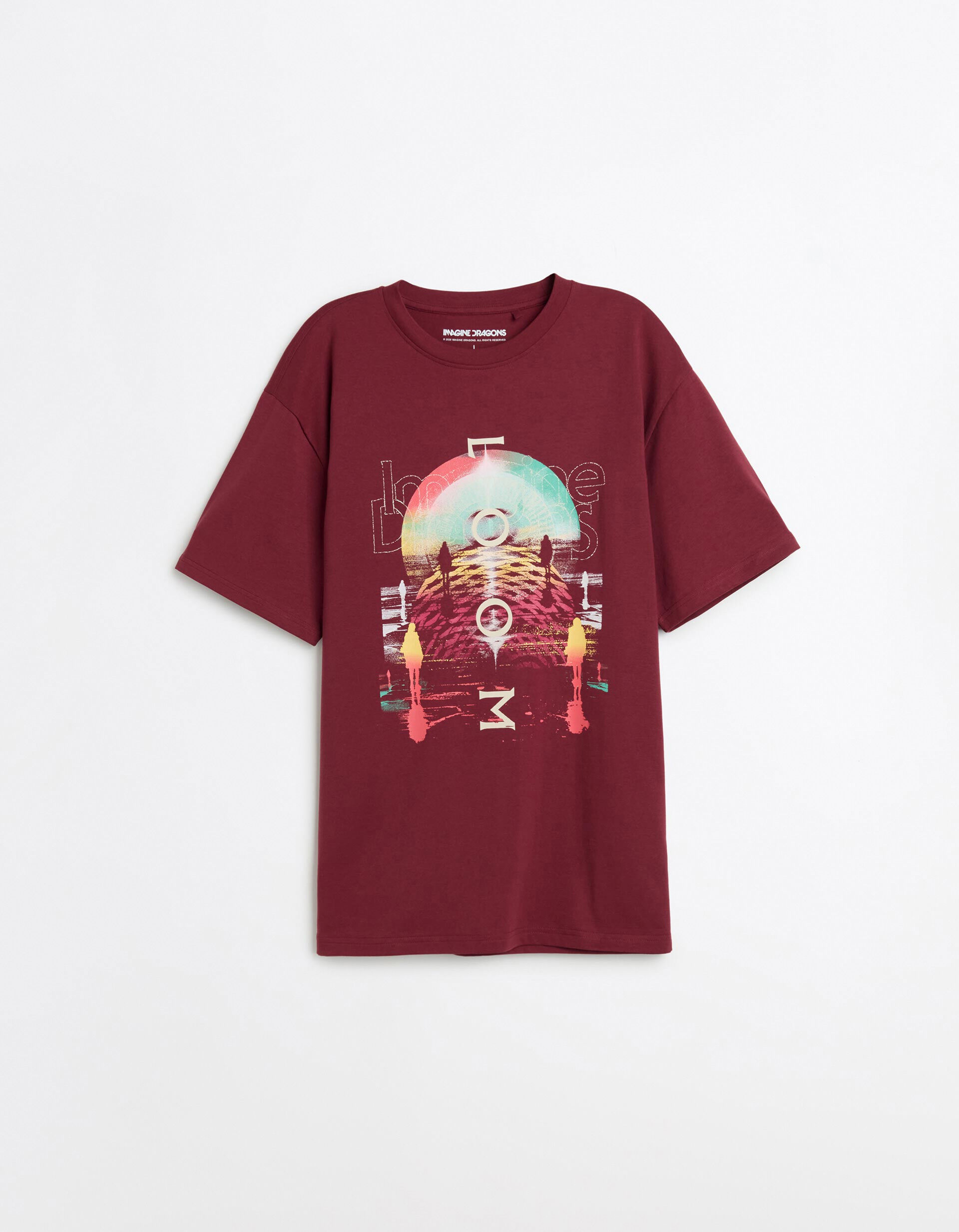 Comprar Online T-shirt Imagine Dragons, Homem, Vermelho Escuro