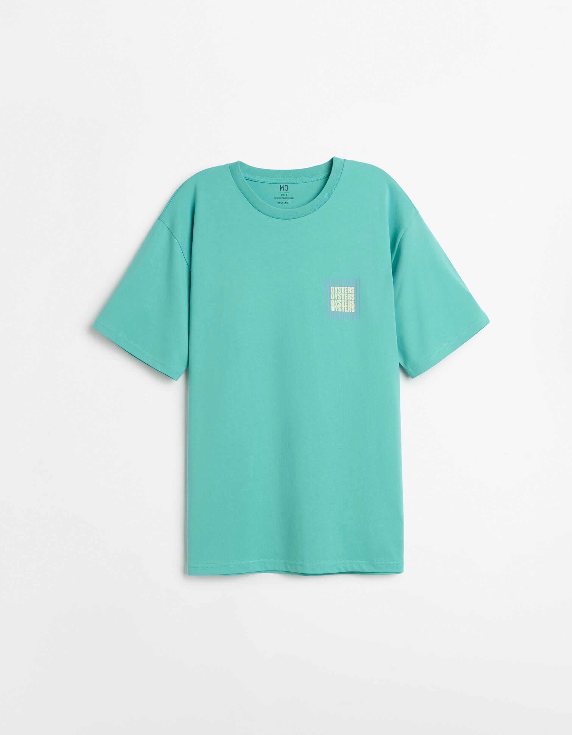 Comprar Online T-shirt Estampada, Homem, Azul