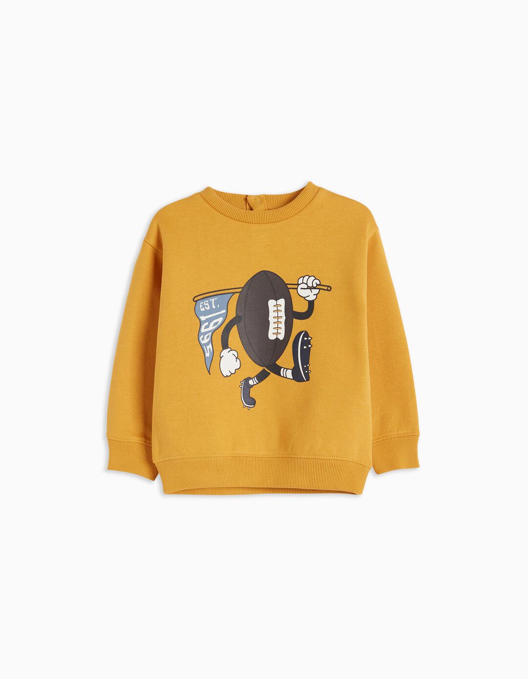 Sweatshirt em Felpa, Bebé Menino, Amarelo