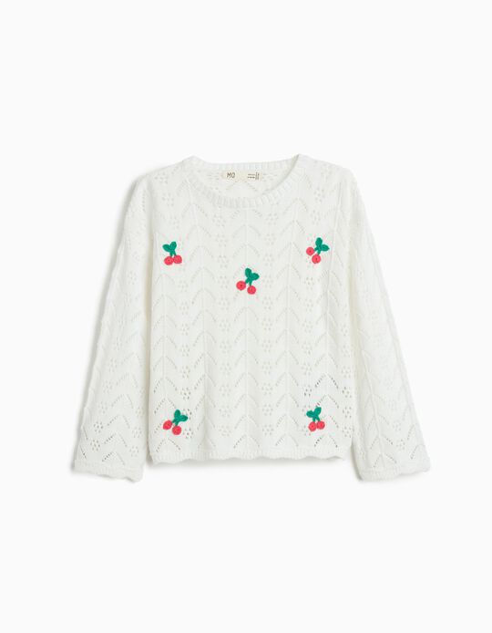 Comprar Online Camisola de Malha, Menina, Branco