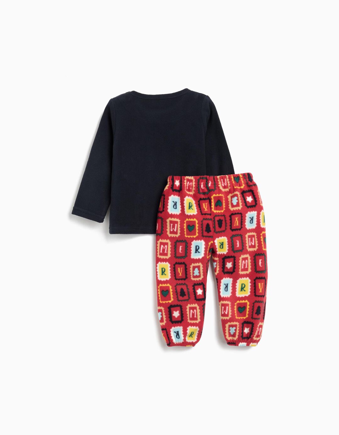 Pijama Polar de Natal, Menino, Azul Escuro